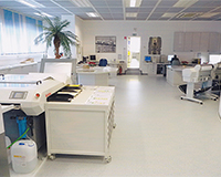 Kunstharzbeschichtung mit farblicher Einstreuung